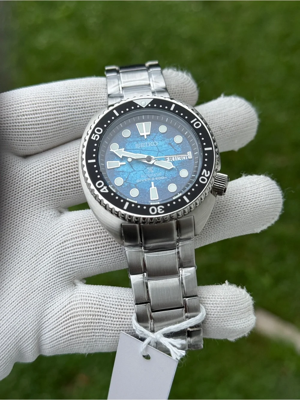 Seiko Prospex Special Edition Blue Dial Automatic Stainless Steel Watch mens